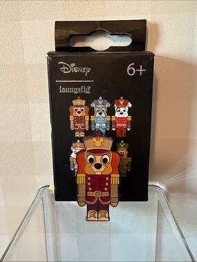 Loungefly Dog Nutcracker Pin - Red, Gold, Blue